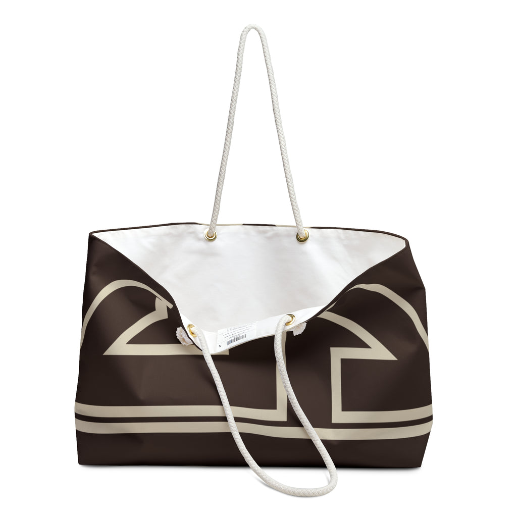 Signia Frame Packable Tote , Brown & Cream