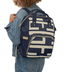 Signia Block Commuter Backpack, Navy & Cream