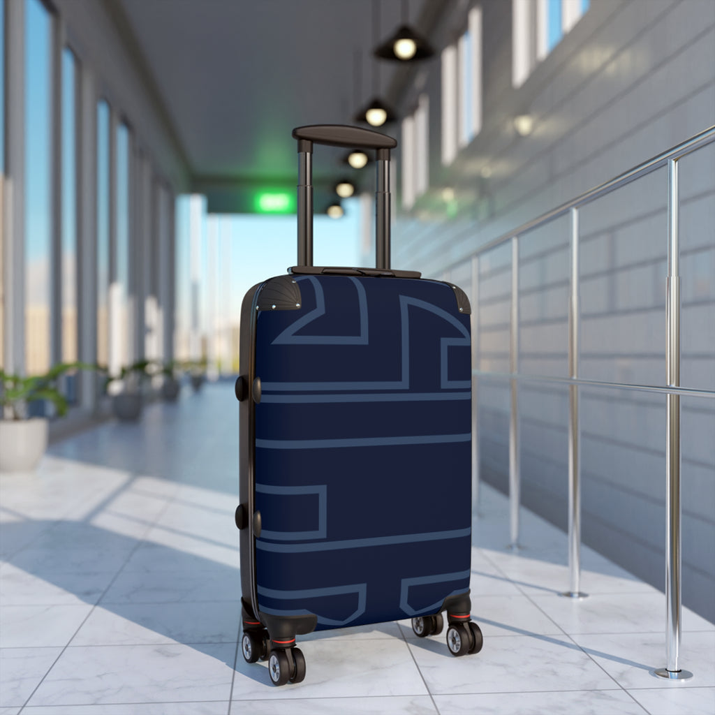 Signia Frame Hard-Shell Luggage, Navy & Mid Blue