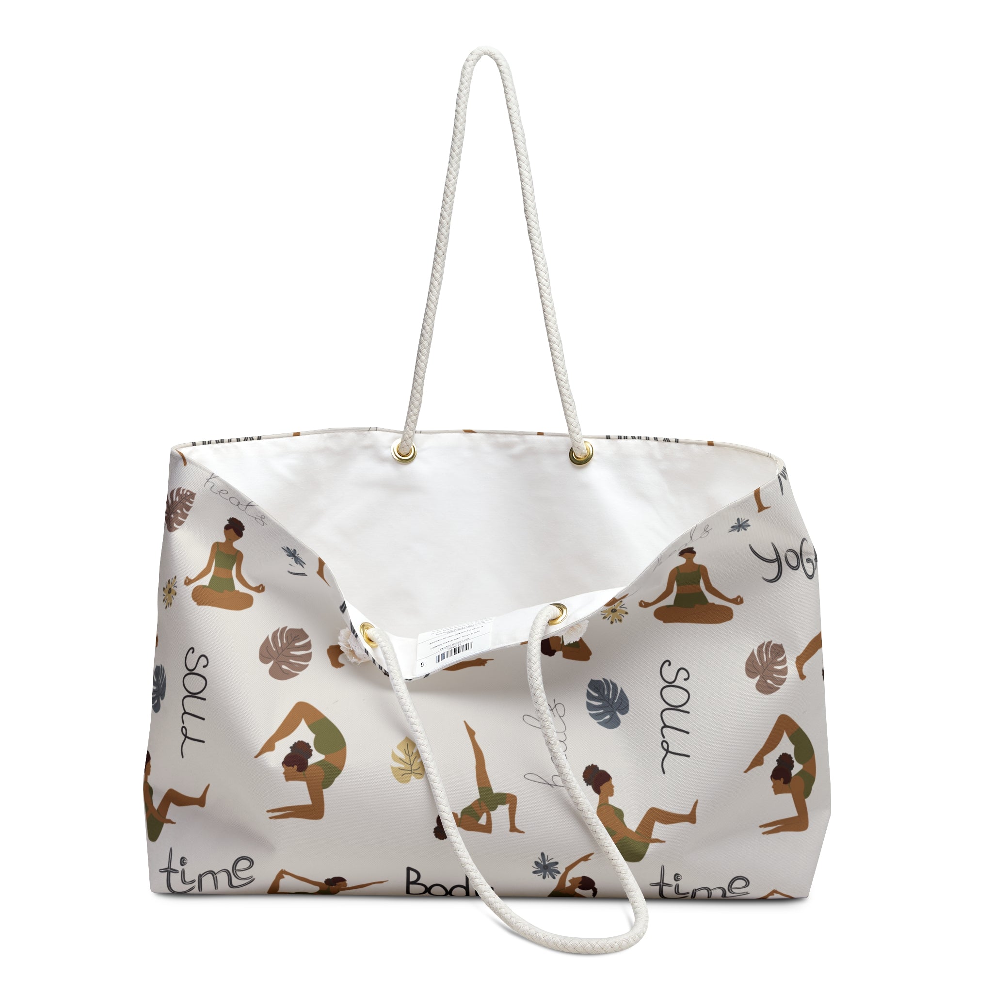 Yoga, Body & Soul Packable Carryall Beach Tote