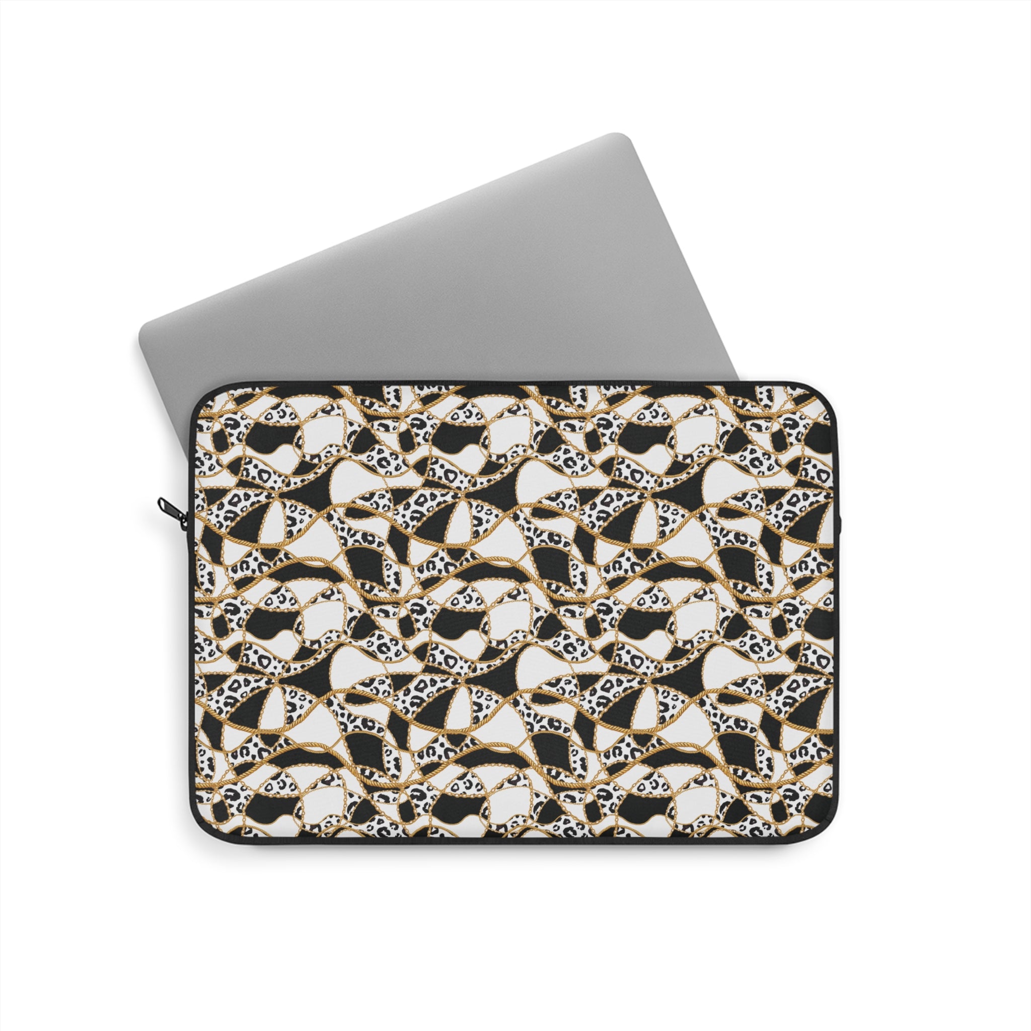 Leopard Chain Pattern Laptop Sleeve