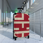 Signia Block Hard-Shell Luggage, Red & Cream