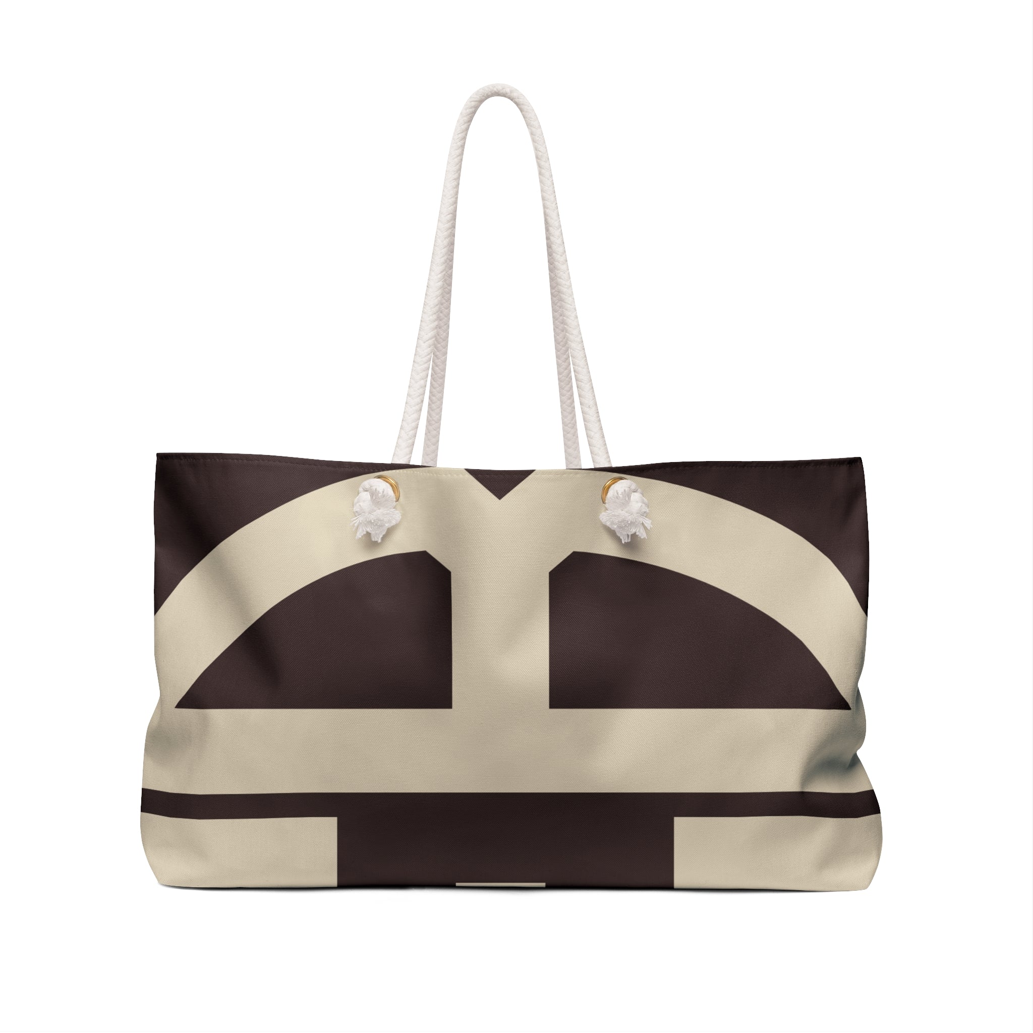 Signia Block Packable Tote, Coffee Bean & Cream