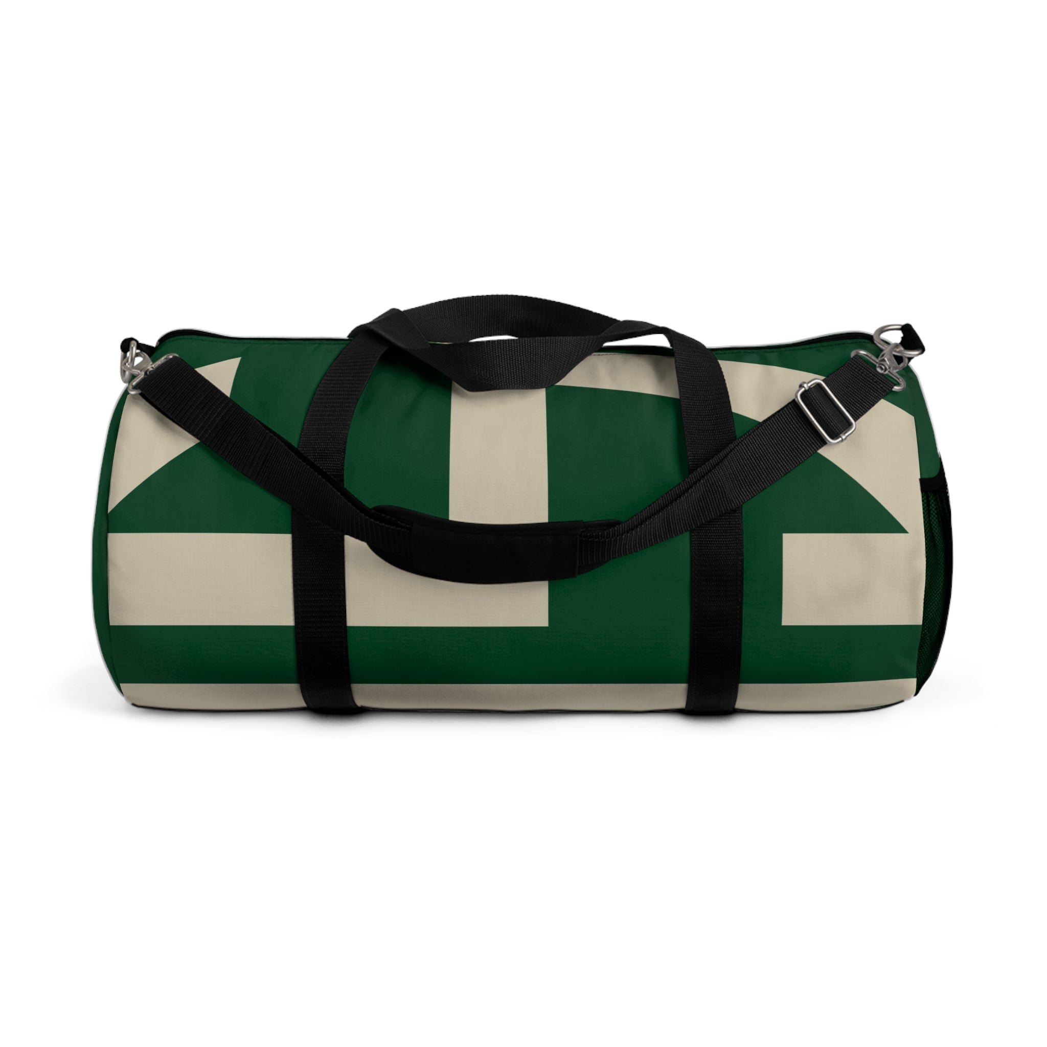 Signia Block Duffel Bag, Green & Cream