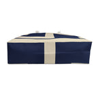 Signia Block Packable Tote, Navy & Cream