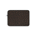 Brown Giraffe Print Laptop Sleeve Protective Case, Brown/Black