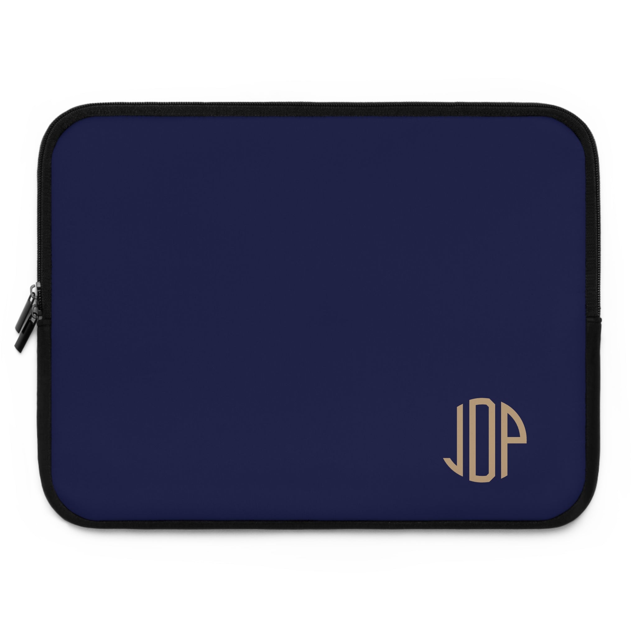 The MonoTone Monogram Tablet Laptop Sleeve, Multiple Sizes, Navy Blue