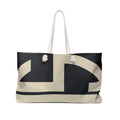 Signia Block Packable Tote, Black & Cream