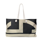 Signia Block Packable Tote, Black & Cream