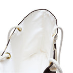 Signia Block Packable Tote, Coffee Bean & Cream