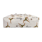 Yoga Body & Soul Packable Oversized Multipurpose Weekender Bag, Carryall Tote, Beach Bag, Tan