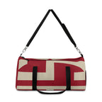 Signia Block Duffel Bag, Red & Cream