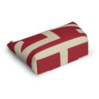 Signia Block Accessory Pouch, Red & Cream