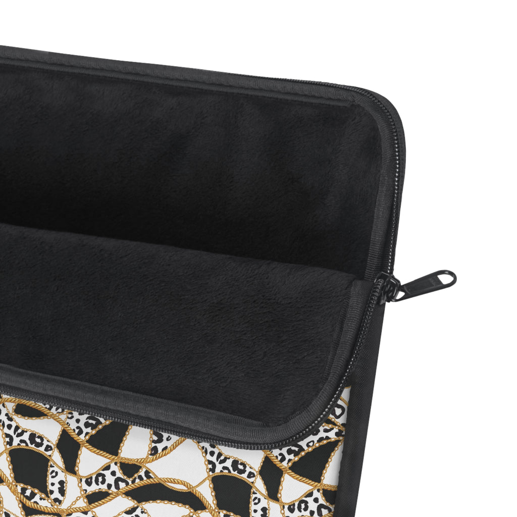 Leopard Chain Pattern Laptop Sleeve