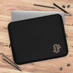 The MonoTone Monogram Tablet Laptop Sleeve, Multiple Sizes, Black