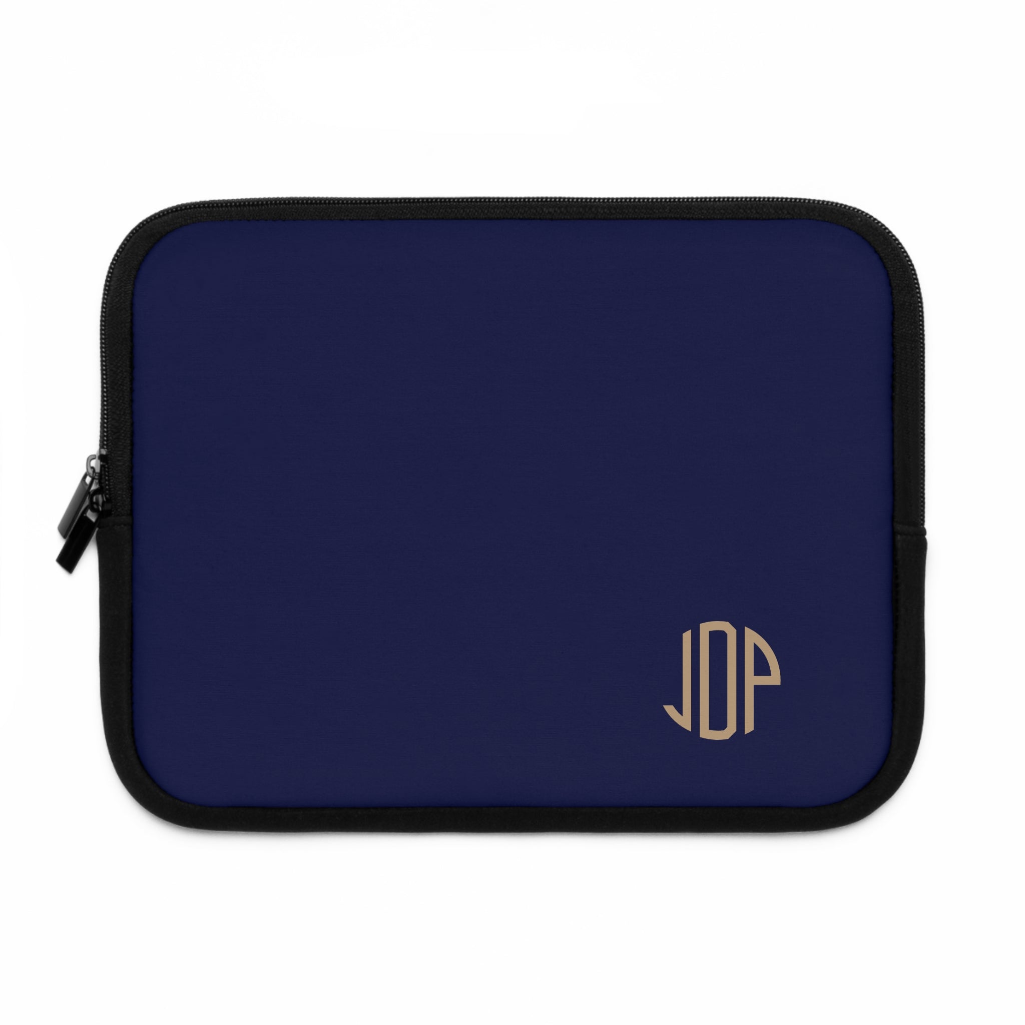 The MonoTone Monogram Tablet Laptop Sleeve, Multiple Sizes, Navy Blue
