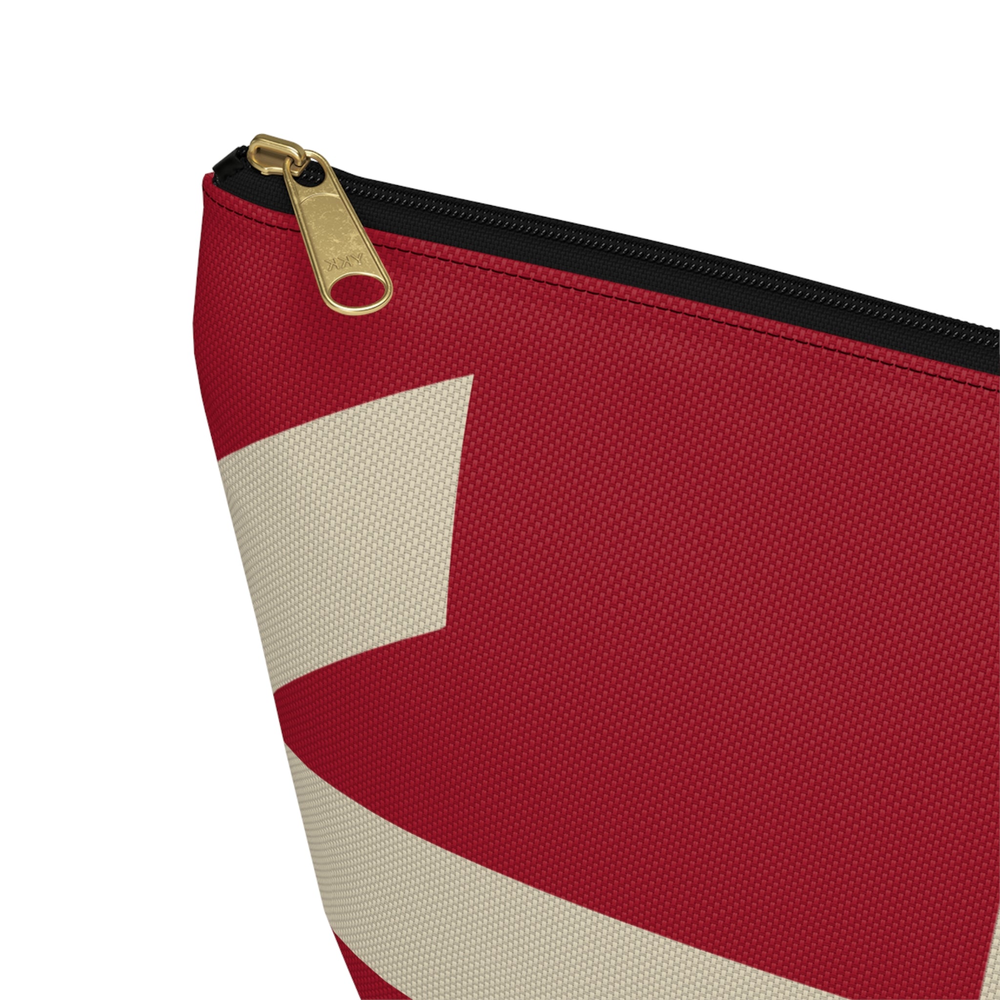 Signia Block Accessory Pouch, Red & Cream