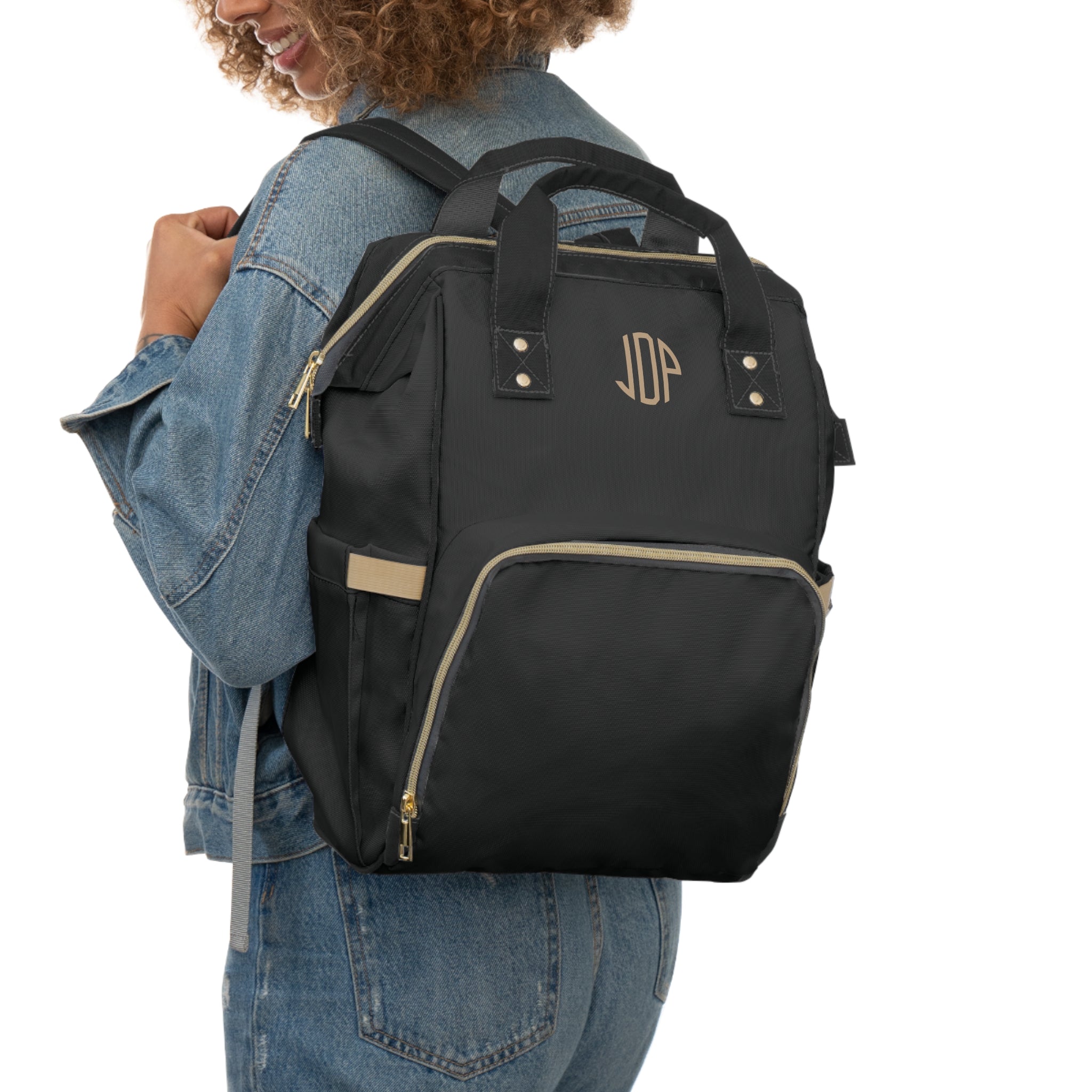 The MonoTone Collection Multifunctional Travel Backpack Carryon, Black Onyx