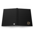 The MonoTone Monogram Hardcover Journal Lined Notebook for Notes and Planning, Black