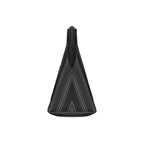 Gray Rose & Pinstripe Collection Chic Makeup Bag, Cosmetic Bag, Gray/Black