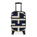 Signia Block Hard-Shell Luggage, Navy & Cream