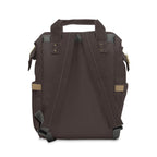 The MonoTone Collection Multifunctional Travel Backpack Carryon, Dark Brown