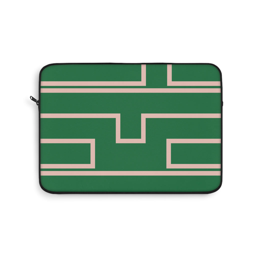 Personalized Laptop Sleeve Protective Case, Green/Pink