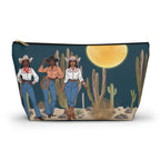 Cowgirl Trio Desert Sunset T-Bottom Multipurpose Organizer Toiletry Travel Pouch, Teal Green