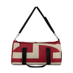 Signia Block Duffel Bag, Red & Cream