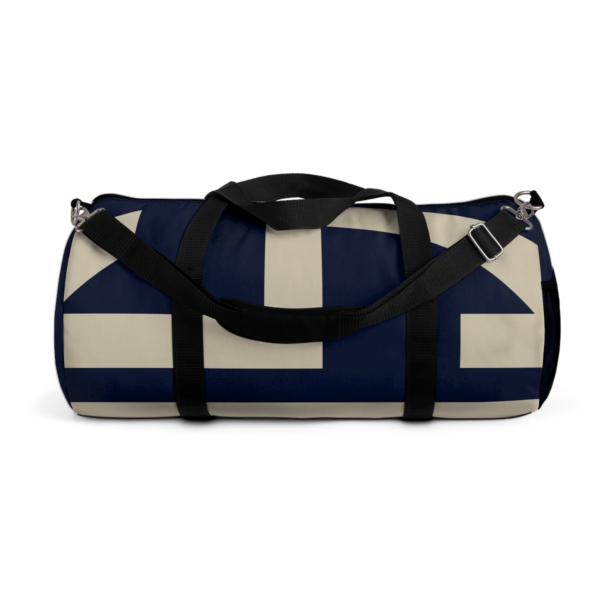 Signia Block Duffel Bag, Navy & Cream