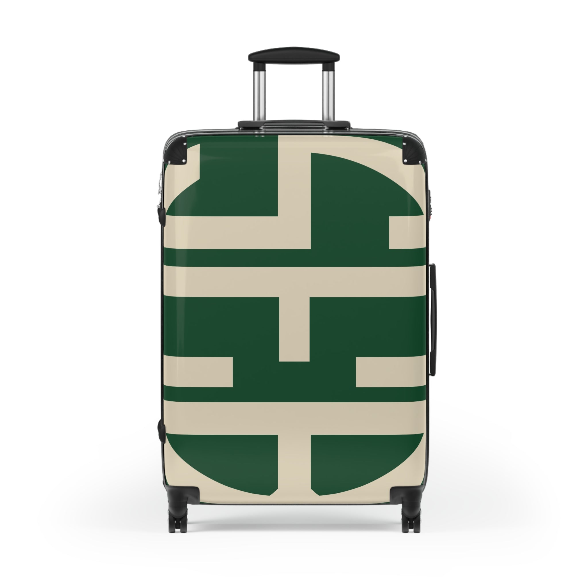 Signia Block Hard-Shell Luggage, Green & Cream