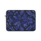 Blue Damask Laptop Sleeve Protective Case