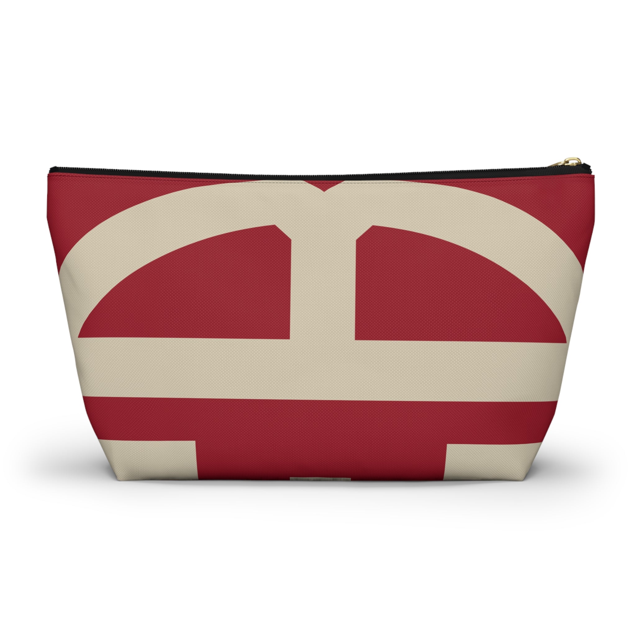 Signia Block Accessory Pouch, Red & Cream