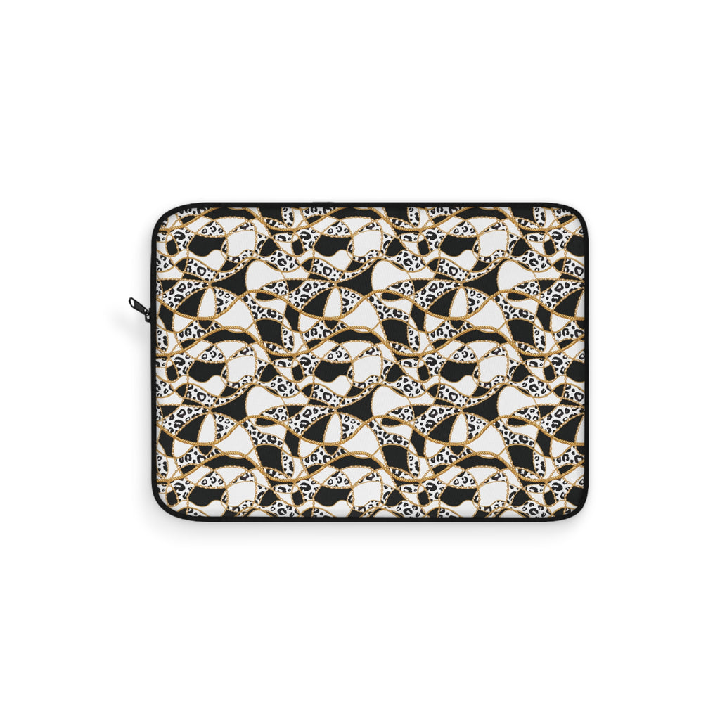 Leopard Chain Pattern Laptop Sleeve
