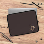 The MonoTone Monogram Tablet Laptop Sleeve, Multiple Sizes, Dark Brown