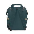 The MonoTone Collection Multifunctional Travel Backpack Carryon, Teal Blue