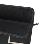 Black & Ivory Personalized Slim Padded Laptop Sleeve