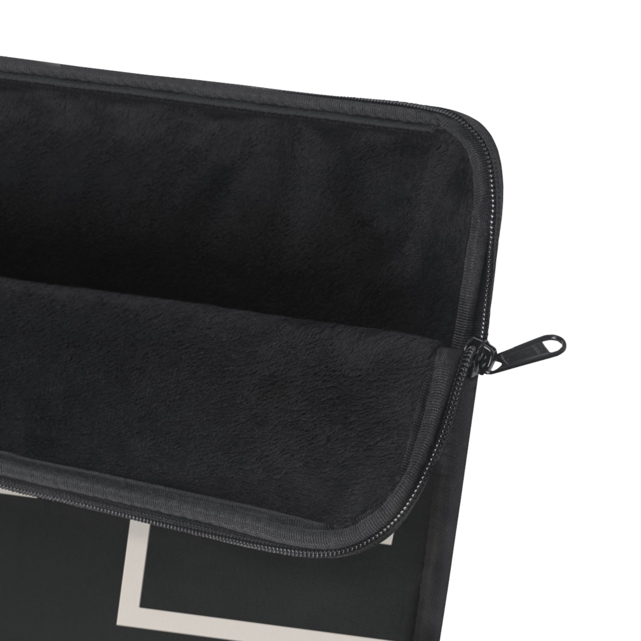 Black & Ivory Personalized Slim Padded Laptop Sleeve
