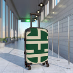 Signia Block Hard-Shell Luggage, Green & Cream