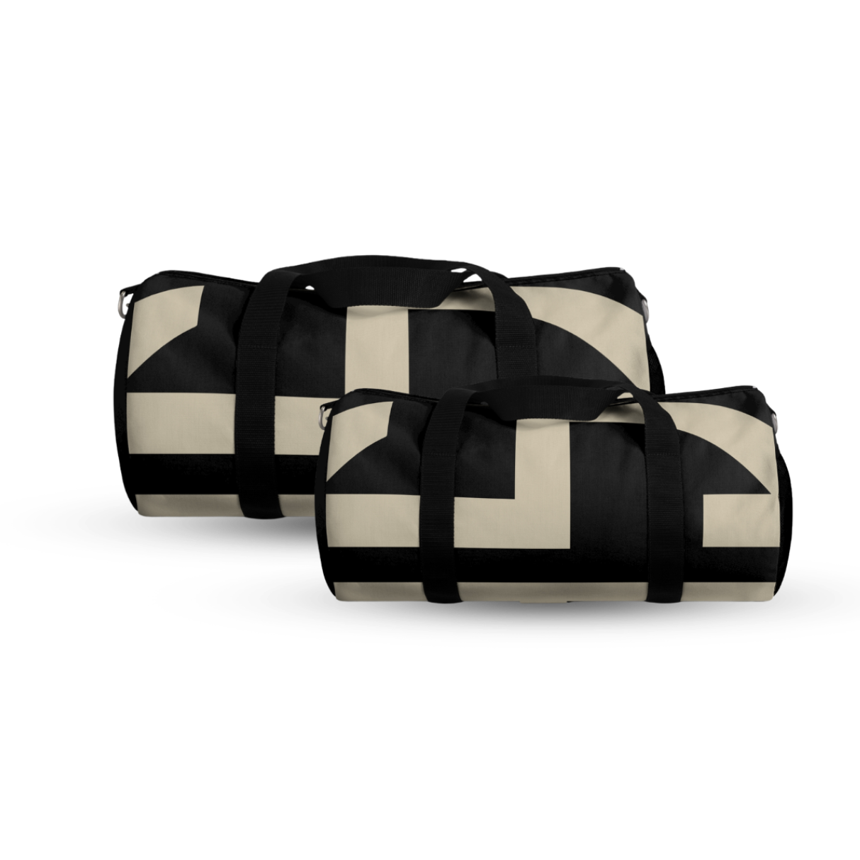 Signia Block Duffel Bag, Black & Cream