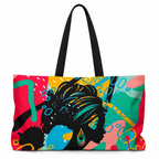 Sister in Bloom Oversized Packable Weekender Tote Bag, Personalization Available